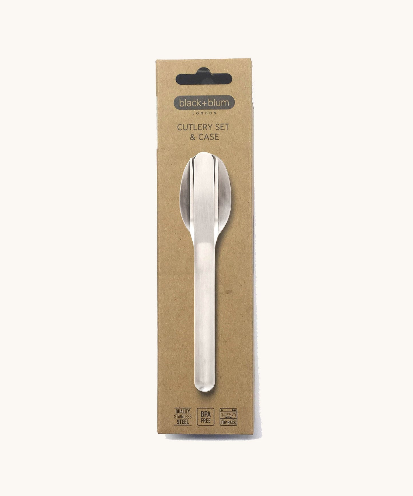 Ensemble de couverts de voyage en acier inoxydable Black+Blum