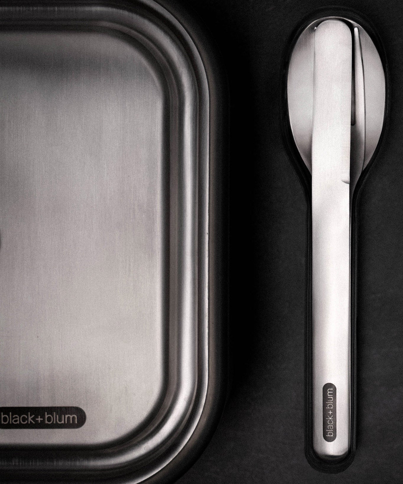 Ensemble de couverts de voyage en acier inoxydable Black+Blum