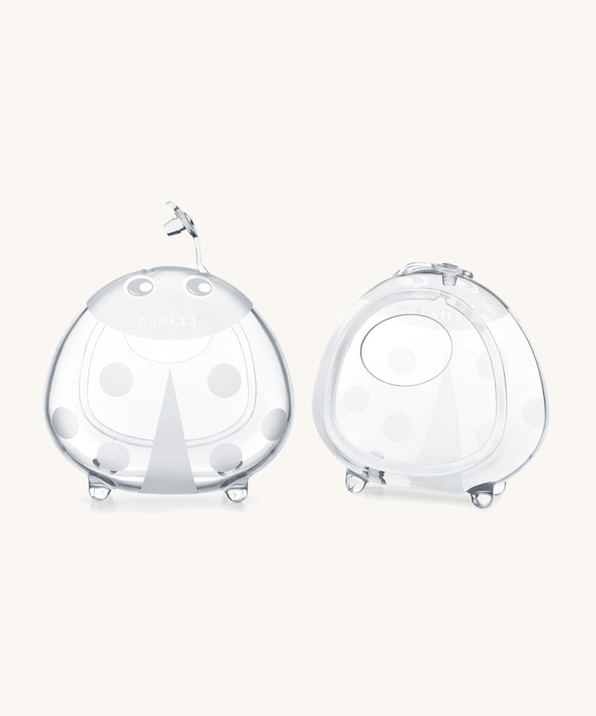 Haakaa Ladybug Breast Milk Collector 2 Pack & Storage Bag - 75ml