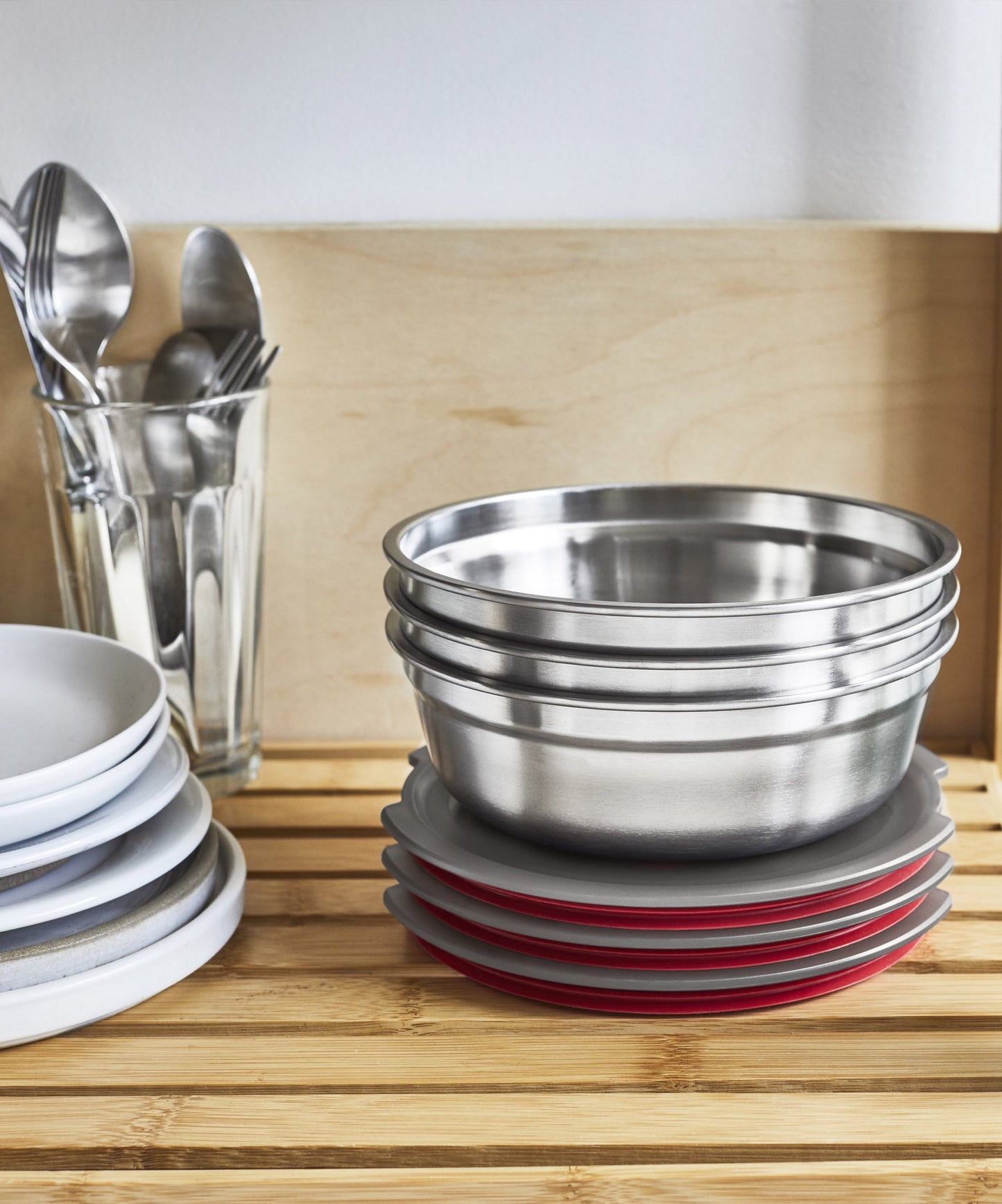Bol de préparation de repas en acier inoxydable Black+Blum